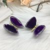 2inches Purple agate quartz crystal DIY butterfly quartz crystal skull home decor reiki healing 1pc