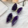 2inches Purple agate quartz crystal DIY butterfly quartz crystal skull home decor reiki healing 1pc