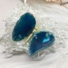 2inches Blue agate quartz crystal DIY butterfly quartz crystal skull home decor reiki healing 1pc