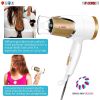 Hair Blow Dryer Lightweight Conditioner Cord Keeper Hair Dryer Ionic Men Women Blower 1875W Ceramic Quiet Styling Pik 5 Core HD F