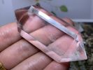 Natural clear quartz crystal obelisk wand doubble point healing 1x