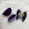 2inches Purple agate quartz crystal DIY butterfly quartz crystal skull home decor reiki healing 1pc