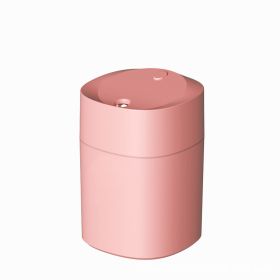 Mini Humidifier With LED Night Light, Cool Mist Humidifier, USB Personal Desktop Humidifier For Car Home Mini Mist Maker With Colorful Night USB Spray (Color: PINK)