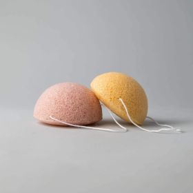 Konjac Sponge (Duo) (Sponge 2 Type: Cherry Blossom, Sponge 1 Type: Activated Charcoal)