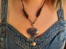 EMF 5G Shielding Orgone Heart Calming Necklace with Shungite & Black Tourmaline