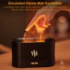 3D Flame Air Humidifier Essential Oil Ultrasonic Aroma Diffuser Bedroom Mist Home Spa Yoga Office Relax