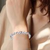 Arthritis Treatment Lymphatic Detoxification Pain Relief Strength Bracelet Women's Adjustable Crystal 3500 Gauss Magnet Jewelrys