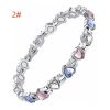 Arthritis Treatment Lymphatic Detoxification Pain Relief Strength Bracelet Women's Adjustable Crystal 3500 Gauss Magnet Jewelrys